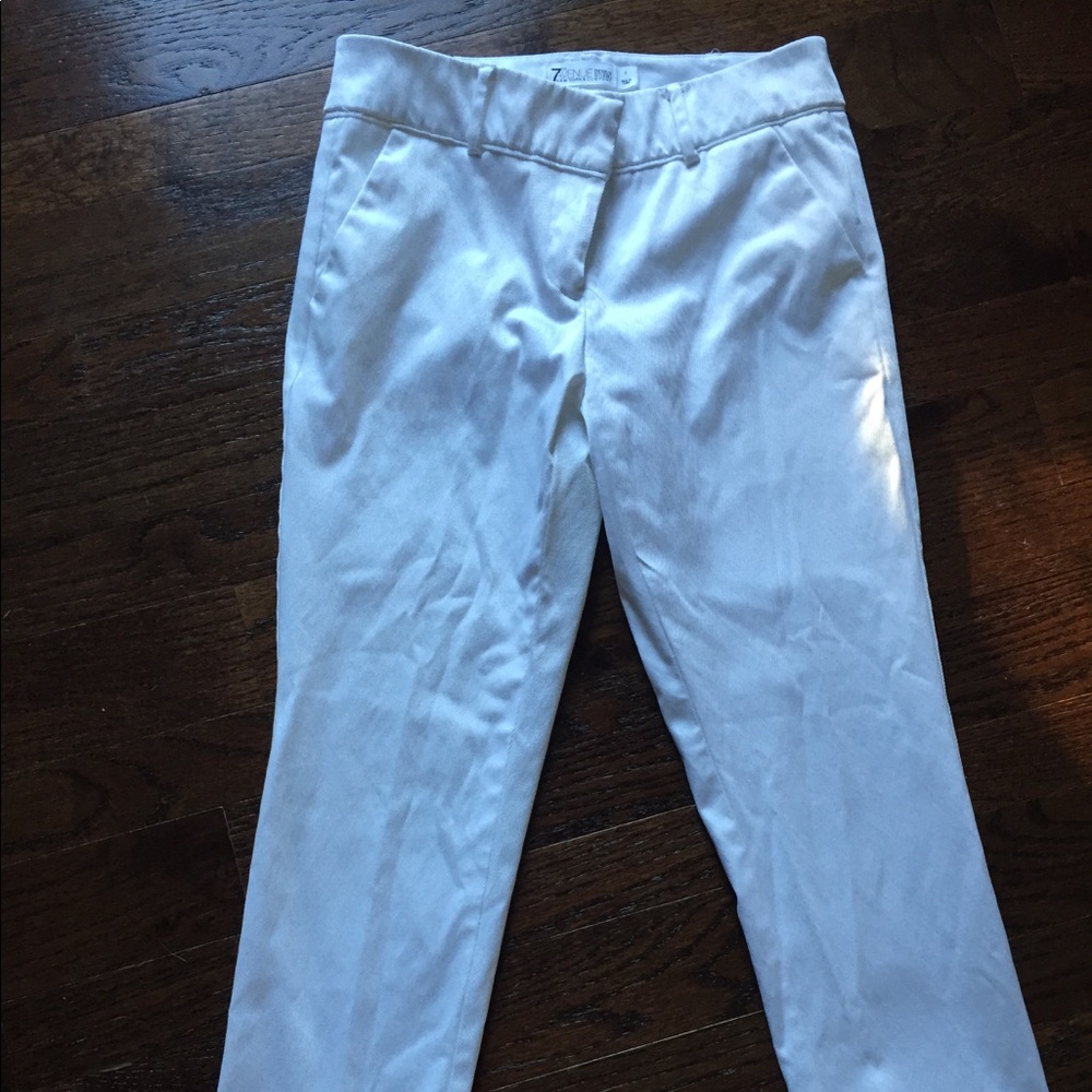 7th ave design New York & Co white crop pants, 2